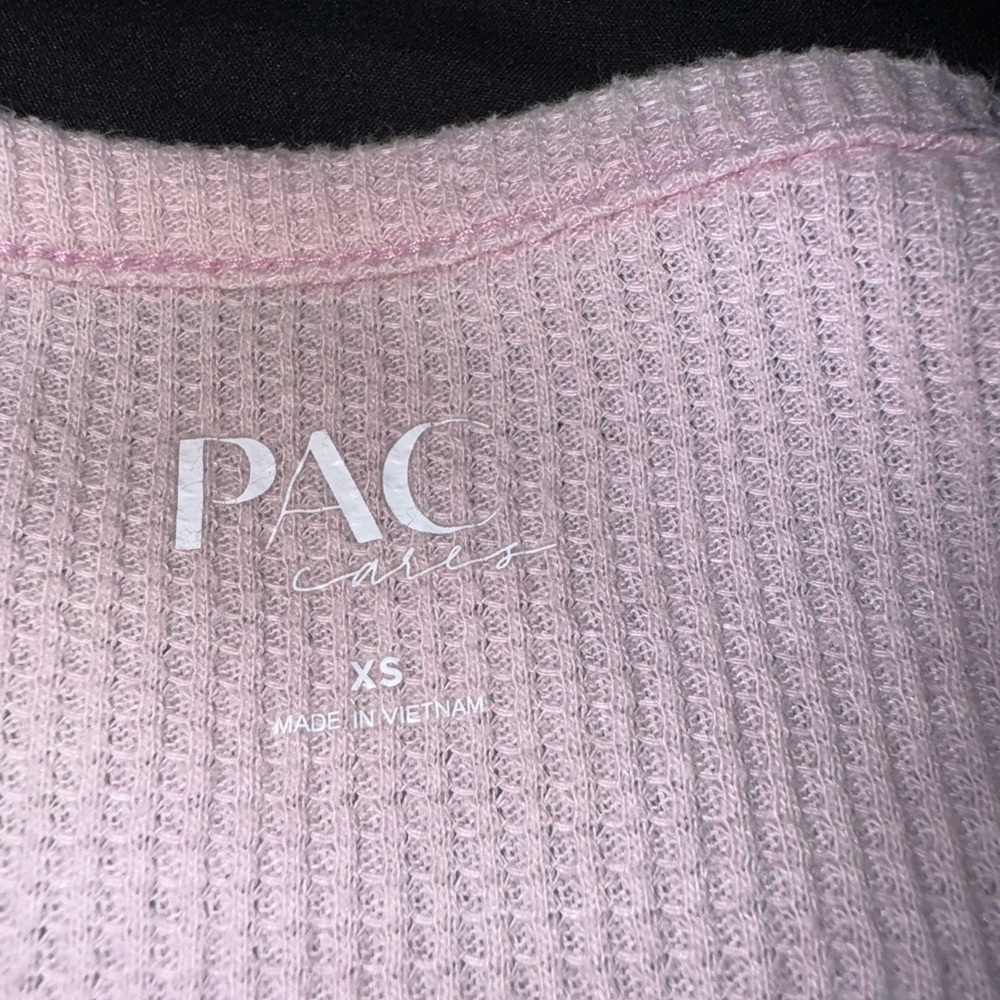 PacSun Light Pink Ribbed Crop Top - Picture 2 of 2